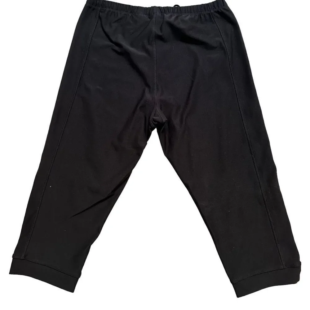 Black Nike Athletic Cropped Leggings Dri-Fit